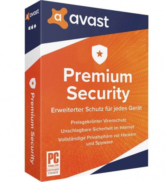 Avast Premium Security (2024/2025), 3 PC (Windows), 2 Jahre, Download