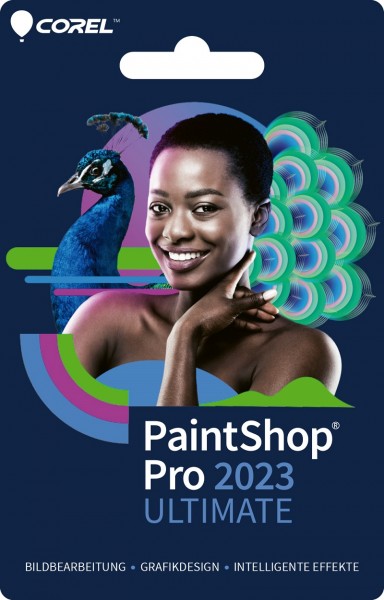 COREL PaintShop Pro 2023 ULTIMATE, Dauerlizenz, Windows 11/10, Karte mit KEY