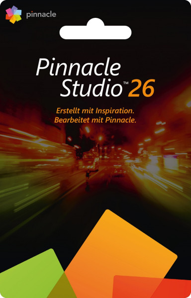 PINNACLE STUDIO 26 (2023) Standard, Windows 11/10 64-Bit, Deutsch, Karte mit Key